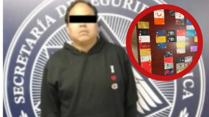 Sujeto se pone violento y lo arrestan en Nuevo León; le encontraron 50 tarjetas bancarias