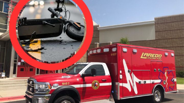 Hombre está al borde de la muerte tras ser arrollado brutalmente por auto en Laredo; iba en scooter eléctrico