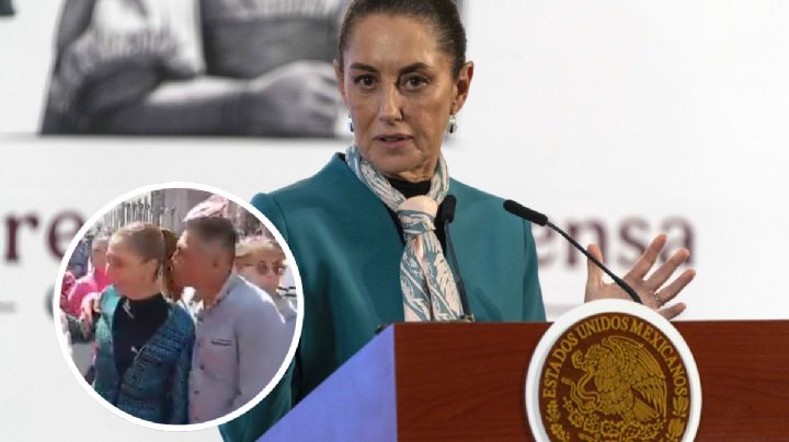Claudia Sheinbaum sufre acoso sexual afuera de Palacio Nacional | VIDEO