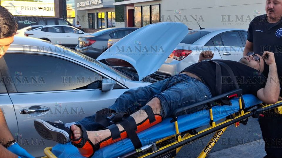 El hombre herido fue llevado al hospital.