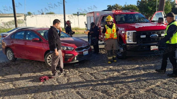 Nuevo Laredo: abuelita es 'empujada' por automóvil cuando cruzaba la calle