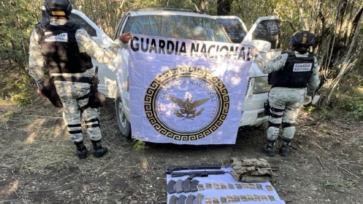Gabinete de Seguridad asegura armas, cartuchos y cargadores en Nuevo León