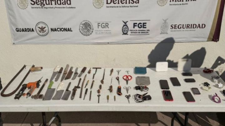 Guardia Nacional realiza cateo en cárcel de Culiacán; incautaron máquinas para tatuar y celulares