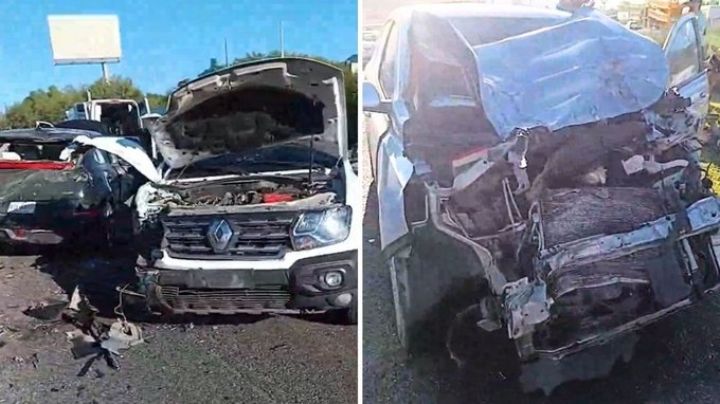 Choque múltiple en la Carretera Nacional deja un lesionado y caos vial rumbo a Monterrey