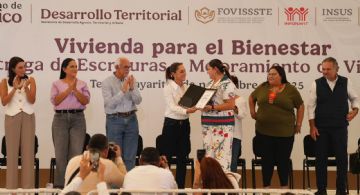 Claudia Sheinbaum entrega 510 escrituras y constancias de reducción | VIDEO