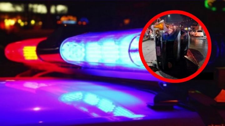 Cafre termina volcado tras impactarse contra camioneta; choque asustó a creyentes que rezaban en iglesia