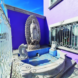 Devoción 'de altura' a la Virgen de Guadalupe: vecina comparte monumental imagen de cantera