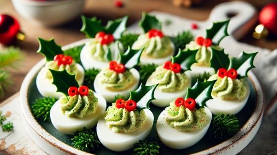 Estos huevos rellenos navideños parecen sacados de un restaurante cinco estrellas | VIDEO