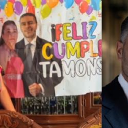 Señora celebra su cumpleaños con fiesta temática de Omar García Harfuch | VIDEO