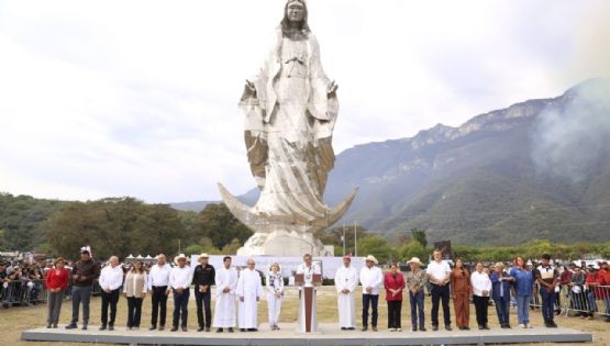 Tamaulipas suma un nuevo símbolo de fe con la escultura monumental de la Virgen de la Misericordia