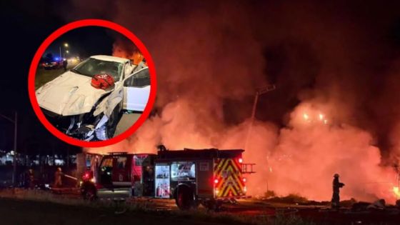 Traileros mueren al impactarse fatalmente; cabinas ardieron en llamas tras el choque