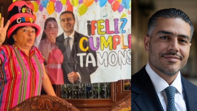 Señora celebra su cumpleaños con fiesta temática de Omar García Harfuch | VIDEO