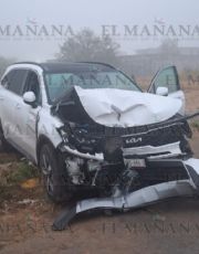 Foto descriptiva de: Neblina y alcohol provocan brutal choque en Residencial Longoria; hombre se estrelló contra un muro