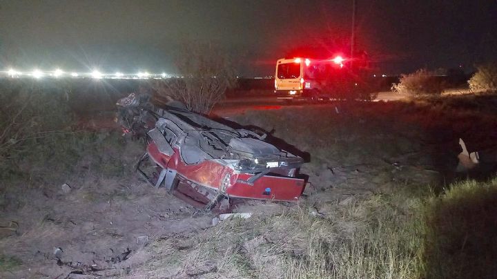 Horrible accidente en Nuevo Laredo; hombres mueren en fatal volcadura, a uno se le desprendió la cabeza
