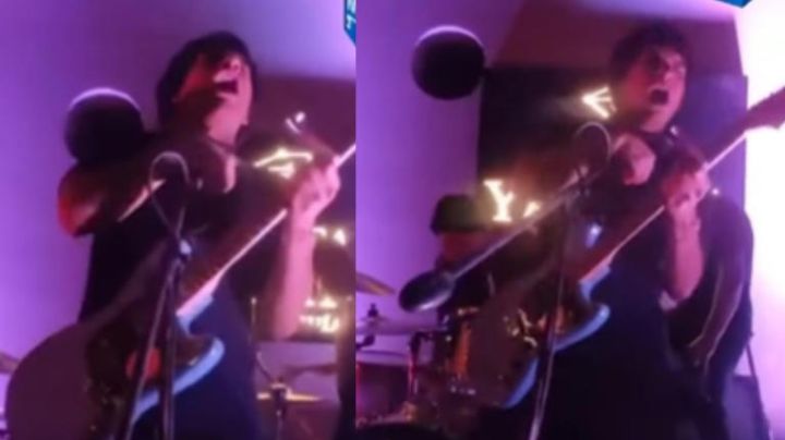 Cantante se electrocuta con su micrófono en pleno concierto en vivo; así lograron rescatarlo | VIDEO
