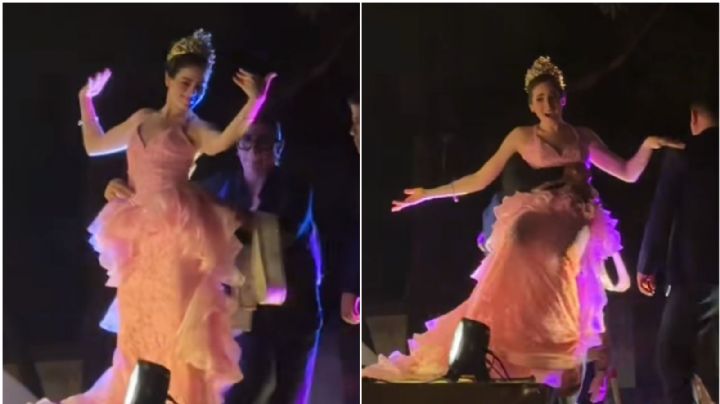 Miss Universo Fátima Bosch fue bajada a la fuerza en desfile de Tabasco | VIDEO