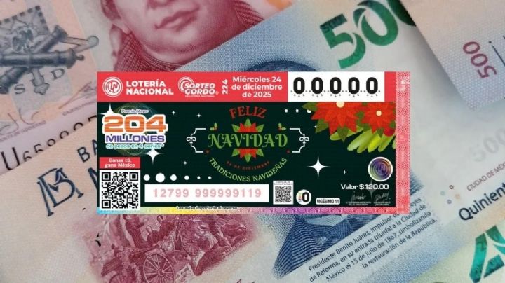 Lotería Nacional revela premios del Gordo de Navidad 2025 por cada cachito