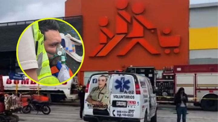 Se incendia sucursal de Chedraui; un trabajador terminó intoxicado por el humo