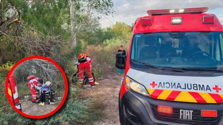 Rescatan a abuelita abandonada en una zanja de Matamoros; la internaron en estado crítico