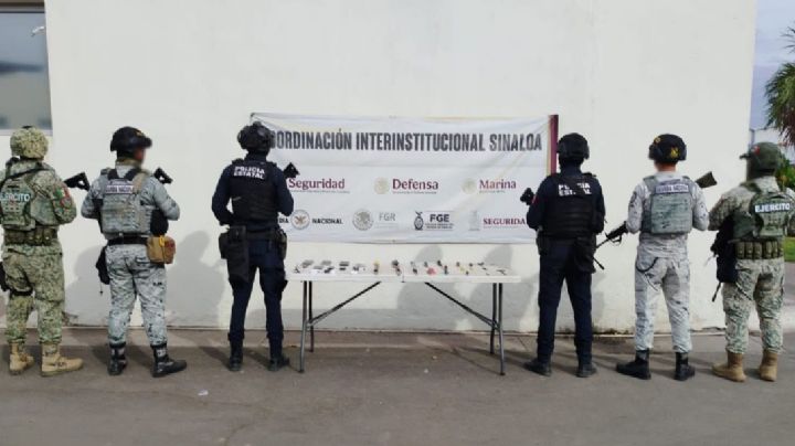 Detienen a personas peligrosas en Culiacán; tenían armas, cargadores y cartuchos