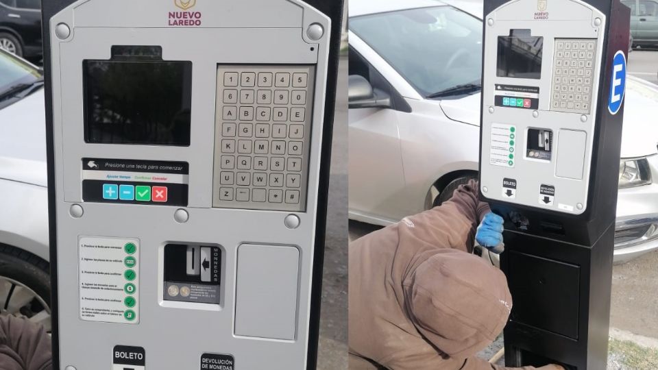 Estacionómetros en Nuevo Laredo.