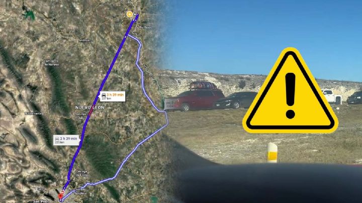 Lleve lonche: Autopista Nuevo Laredo-Monterrey saturada; reportan filas kilométricas