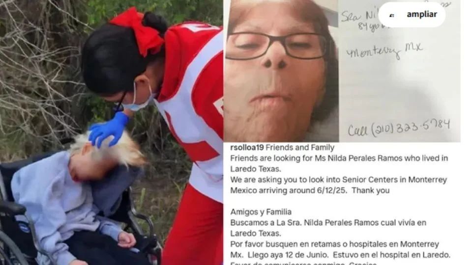 Nilda Perales, abuelita abandonada en Matamoros.