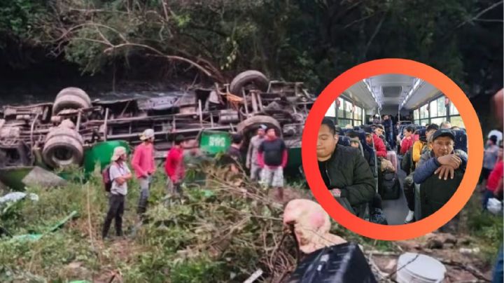Filtran la última foto de pasajeros antes de morir en accidente de autobús en Veracruz