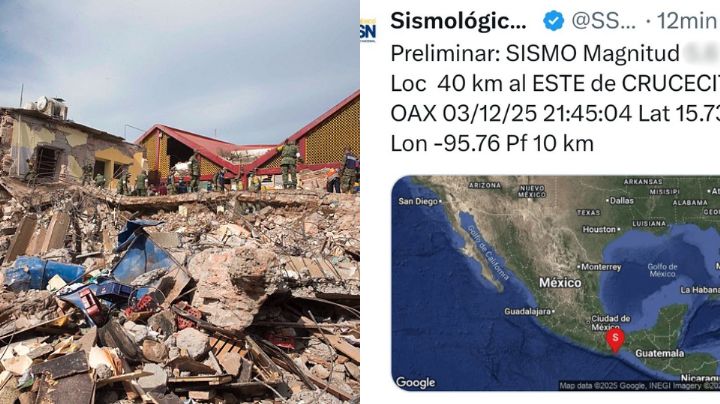 Sismo sacude Oaxaca HOY 3 de diciembre; no se activa la alerta sísmica