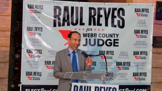 Raúl Reyes entra a la contienda por el Condado de Webb; promete gobierno eficiente y cercano