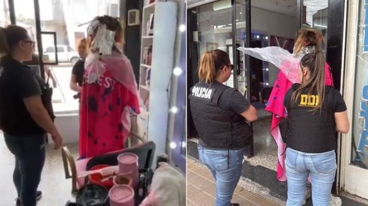 'Deja que me moje el pelo nomás': cae líder de banda criminal mientras se teñía el cabello | VIDEO
