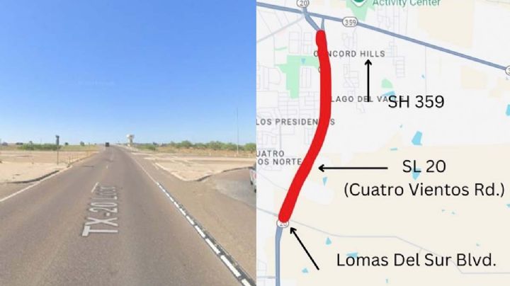 Laredo: Por construcción del Libramiento Cuatro Vientos cerrarán carriles