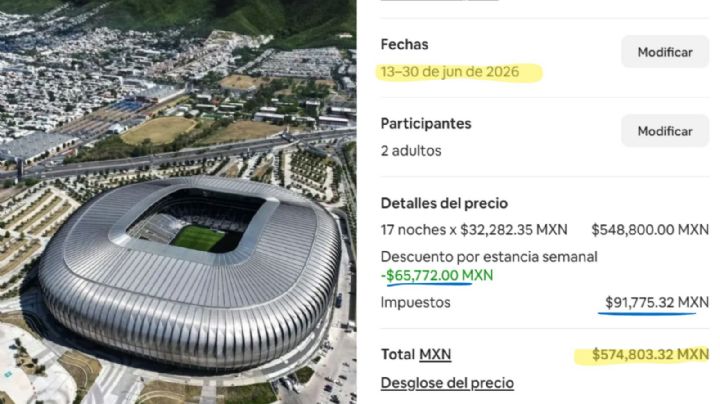 Mundial 2026: cobran hasta 600 mil pesos por estancia de 15 días en Airbnb en Monterrey
