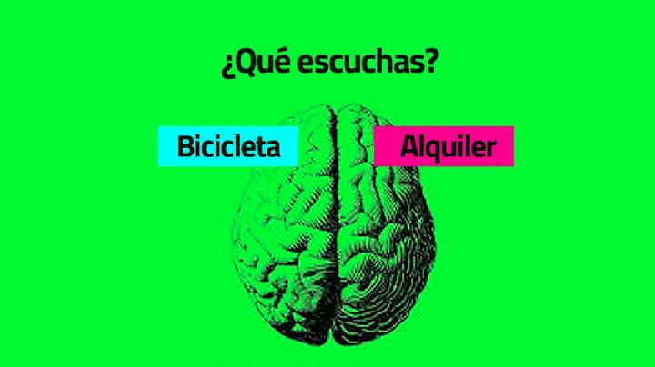 ¿Por qué algunas personas oyen 'bicicleta' y otras 'alquiler' en el mismo VIDEO?