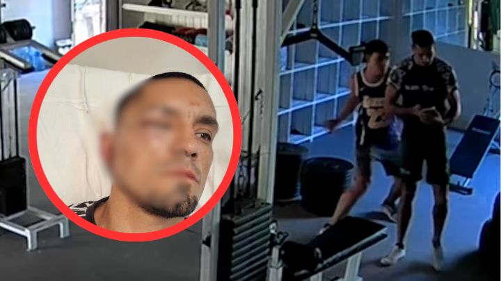 MOMENTO EXACTO en que hombre es atacado en gimnasio; requiere cirugía reconstructiva