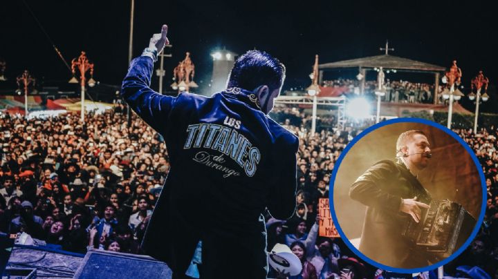 Vocalista de Los Titanes de Durango recibe ‘latazo’ en pleno concierto; su reacción se vuelve viral | VIDEO