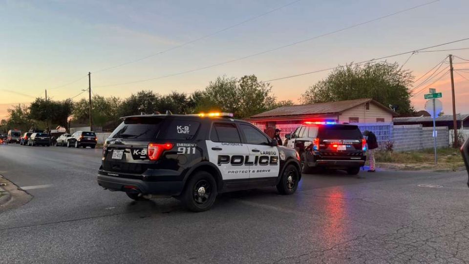 Movilización de la policía en Laredo.