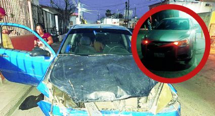 Andaba festejando y terminó endeudado; ebrio choca aparatosamente en el centro de Nuevo Laredo