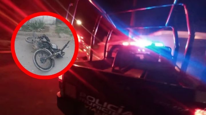 Motociclista muere al tratar de evitar impacto con camioneta; se golpeó la cabeza tras derrapar