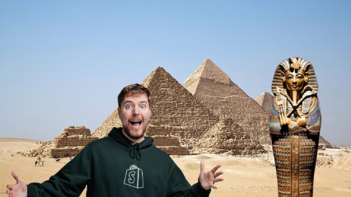 MrBeast sube hasta lo más alto de la pirámide de Egipto y revela impactantes imágenes | VIDEO
