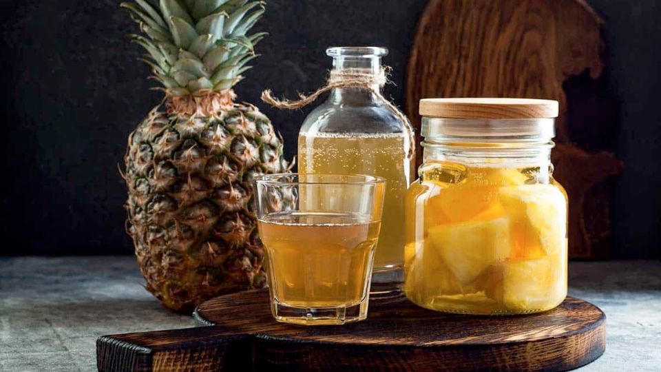 El refrescante y nutritivo tepache.