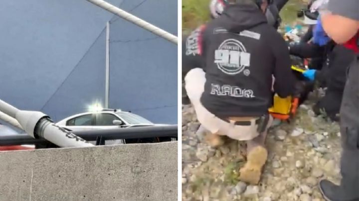 Monterrey: Liliana se lanza del Puente Atirantado; sufre múltiples fracturas y está grave