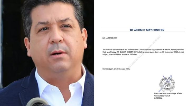 Cabeza de Vaca asegura que Interpol anuló ficha roja en su contra