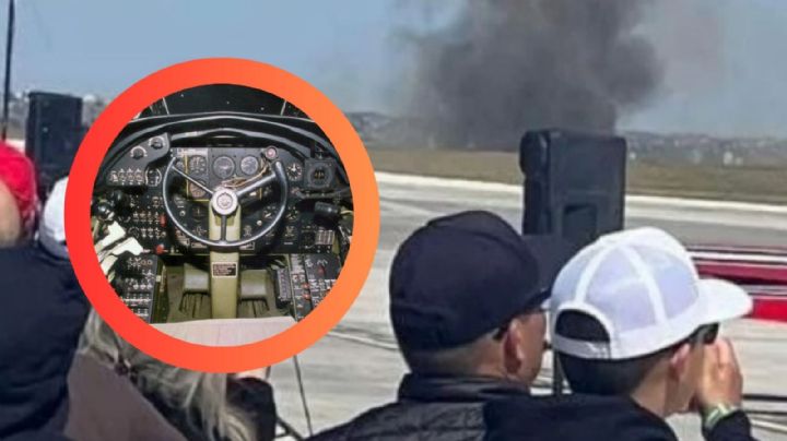 Douglas A-20 Havoc histórico sufre aterrizaje forzoso durante show aéreo en Laredo | VIDEO