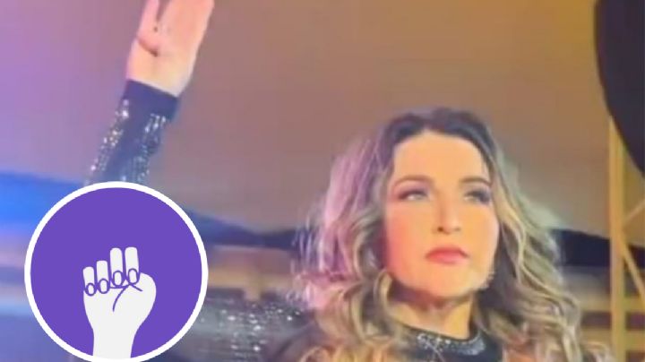 Alicia Villarreal: ¿qué significado tiene la seña que hizo al terminar su concierto?