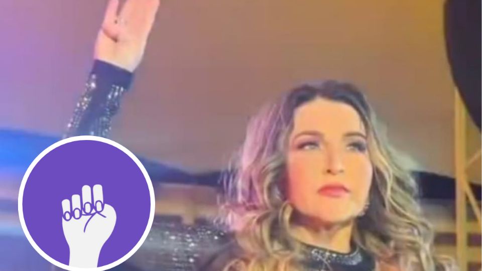 La señal que hizo Alicia Villareal y que a todos alarmó ante la posibilidad de ser víctima de violencia doméstica