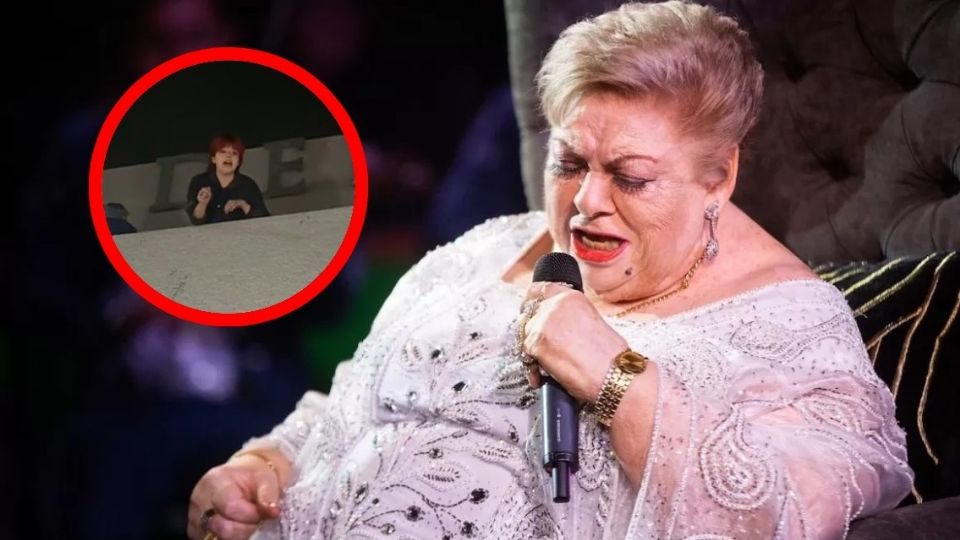 La joven le arrojó agua a la prensa en el funeral de Paquita la del Barrio.