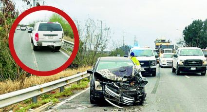 Conductor destroza su carro en el Bulevar Colosio; le dio por detrás a camioneta