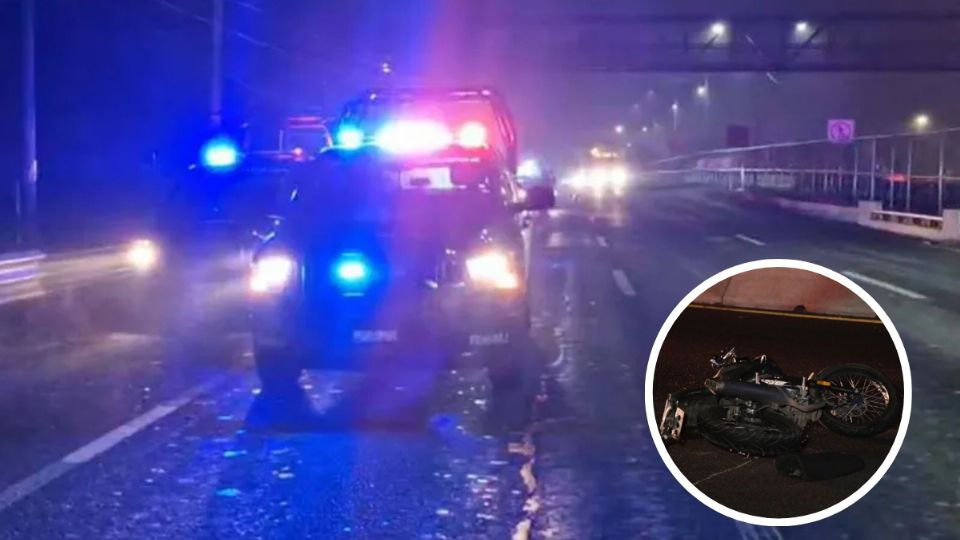 El hombre fue alcanzado en un puente peatonal