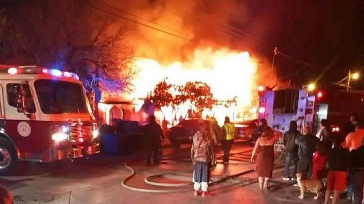 Nuevo Laredo: llamas infernales causan terror en la colonia Bertha del Avellano y arrasan con casa